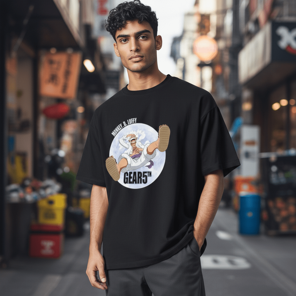 One Piece Luffy Gear 5 T-shirt zwart unisex - Fans Geek Storeproduct_type#ABYstyle