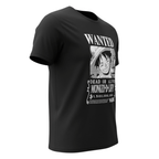 One Piece Luffy Wanted T-shirt Zwart - Fans Geek Storeproduct_type#ABYstyle