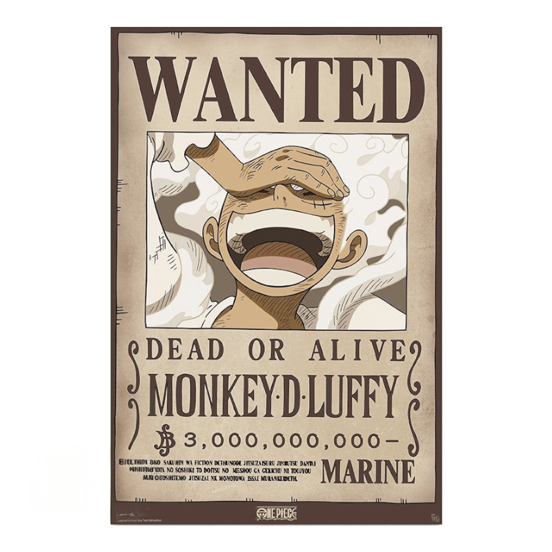 One Piece Luffy Wanted Wano poster 91,5 × 61 cm - Fans Geek Storeproduct_type#GB eye