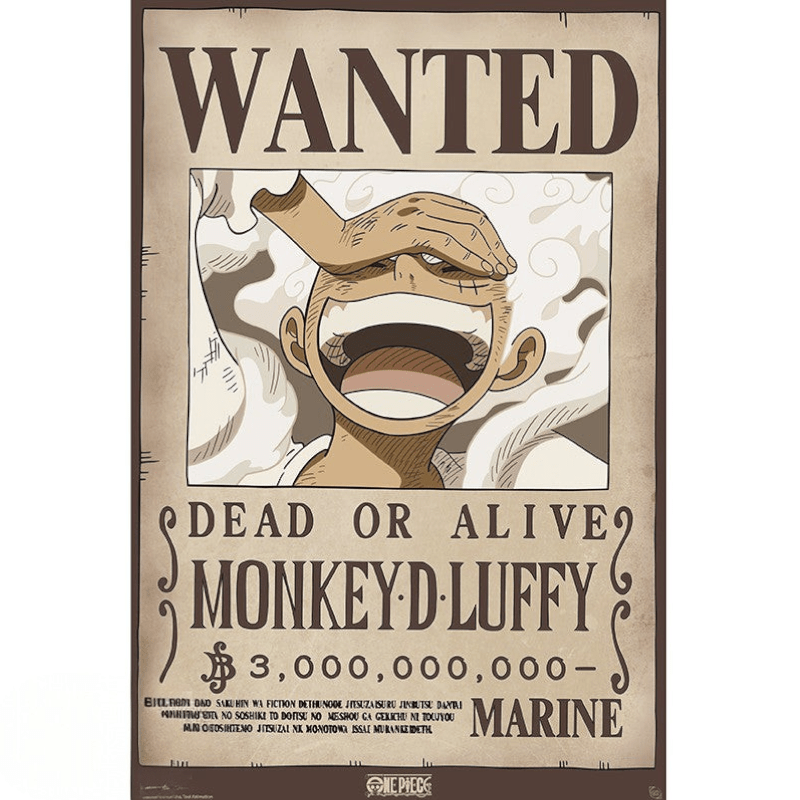 One Piece Luffy Wanted Wano poster 91,5 × 61 cm - Fans Geek Storeproduct_type#GB eye
