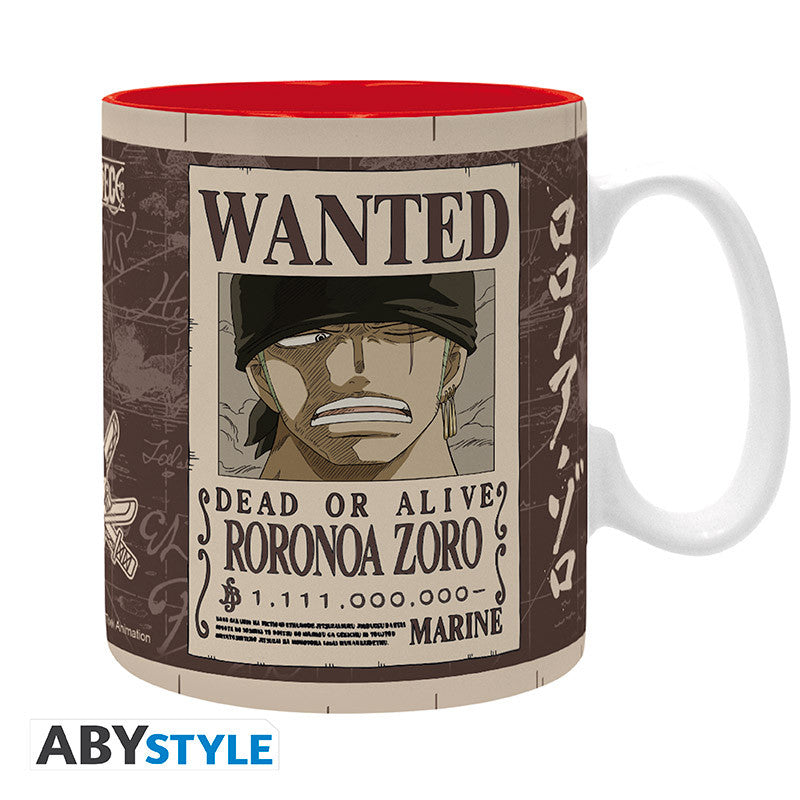 One Piece Mok Zoro Wanted ABYstyle Keramiek 460ml