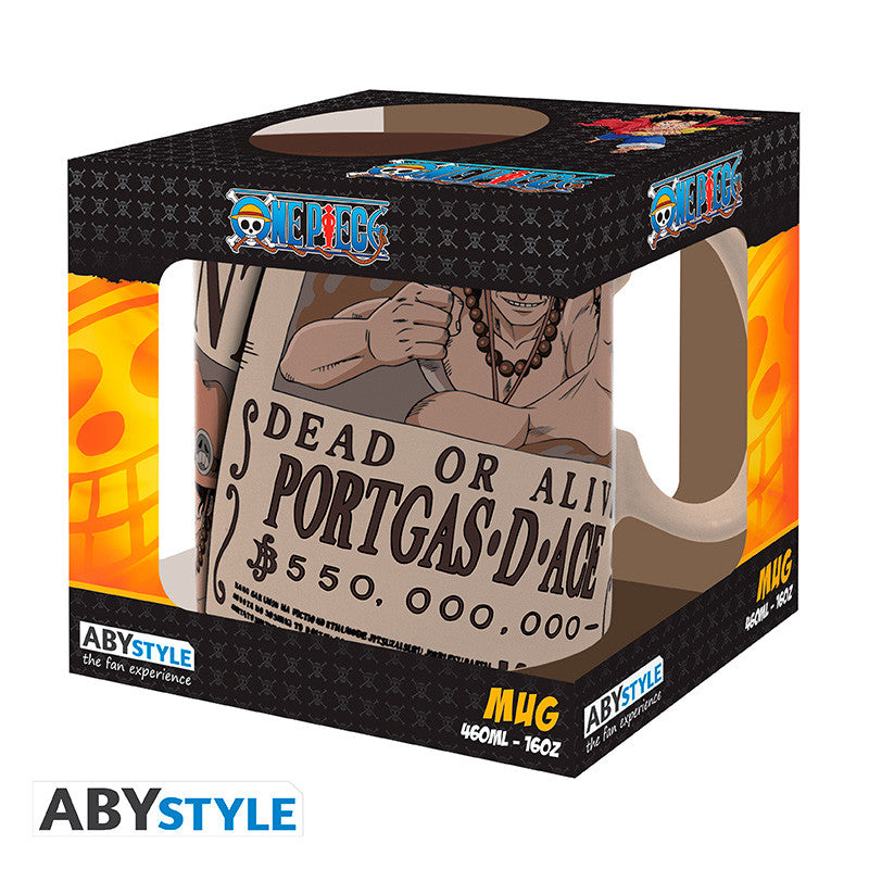 One Piece Mok Wanted Ace ABYstyle Keramiek 460ml