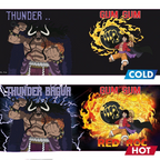 One Piece Warmtegevoelige Mok Luffy vs Kaido ABYstyle Keramiek 460ml