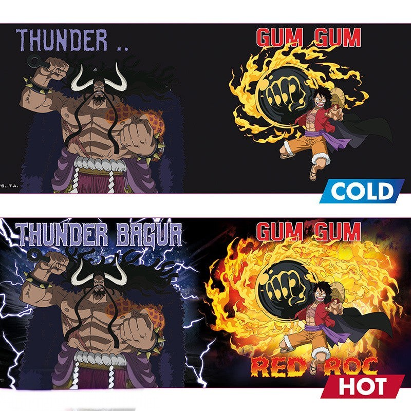 One Piece Warmtegevoelige Mok Luffy vs Kaido ABYstyle Keramiek 460ml