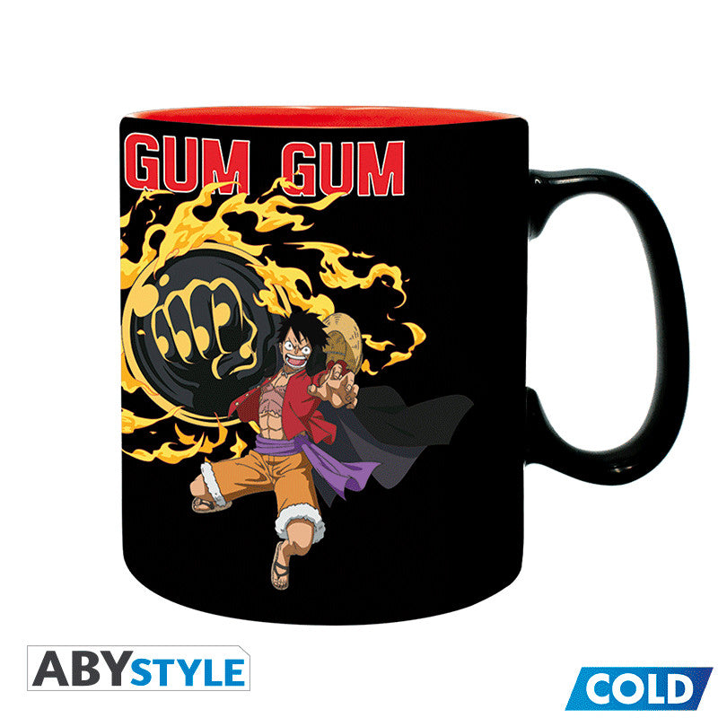 One Piece Warmtegevoelige Mok Luffy vs Kaido ABYstyle Keramiek 460ml
