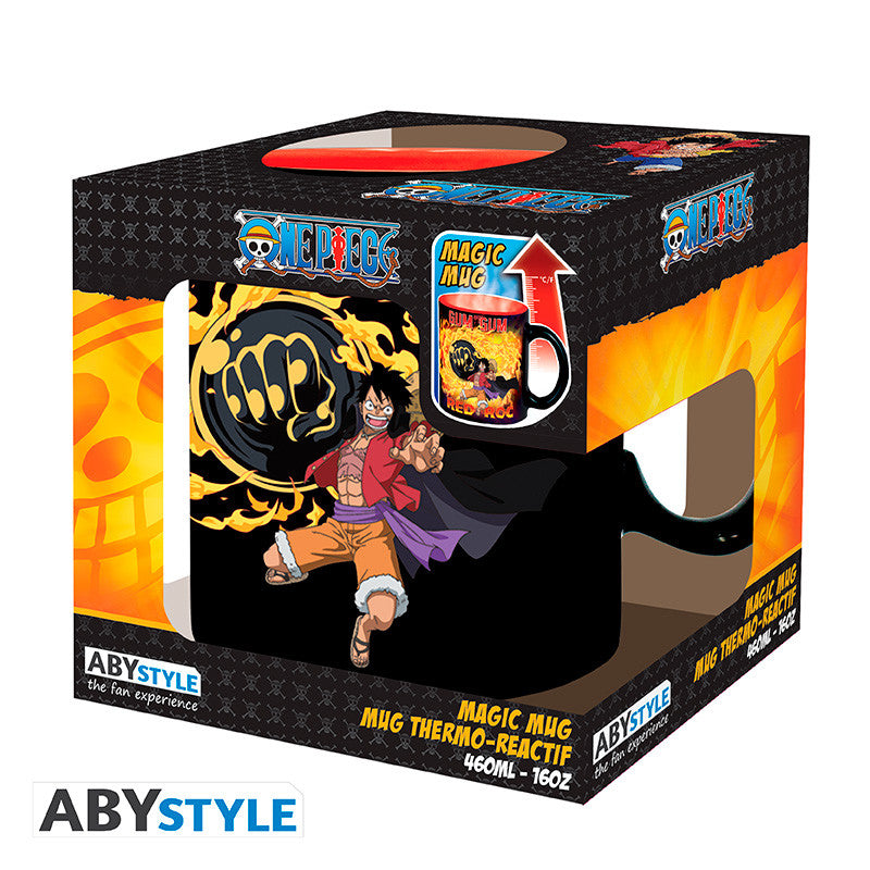 One Piece Warmtegevoelige Mok Luffy vs Kaido ABYstyle Keramiek 460ml