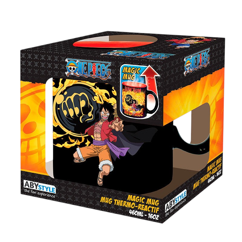 One Piece Warmtegevoelige Mok Luffy vs Kaido ABYstyle Keramiek 460ml