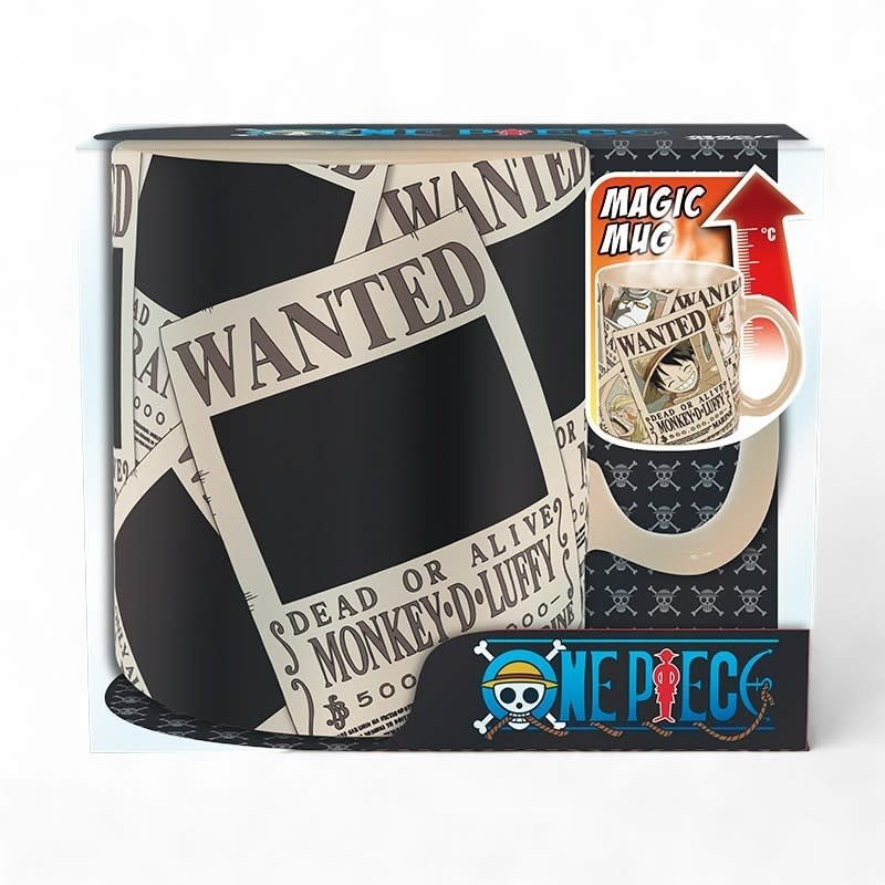 ONE PIECE - Mug Heat Change - 460 ml - Wanted - Fans Geek Store