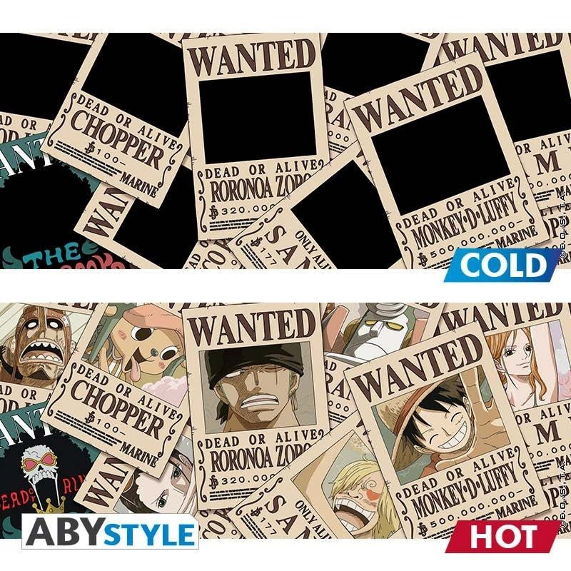 ONE PIECE - Mug Heat Change - 460 ml - Wanted - Fans Geek Store