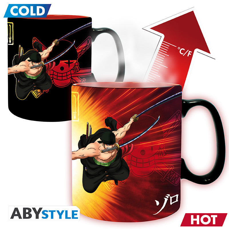 One Piece Warmte-Veranderende Mok Zoro & Sanji ABYstyle Keramiek 460ml