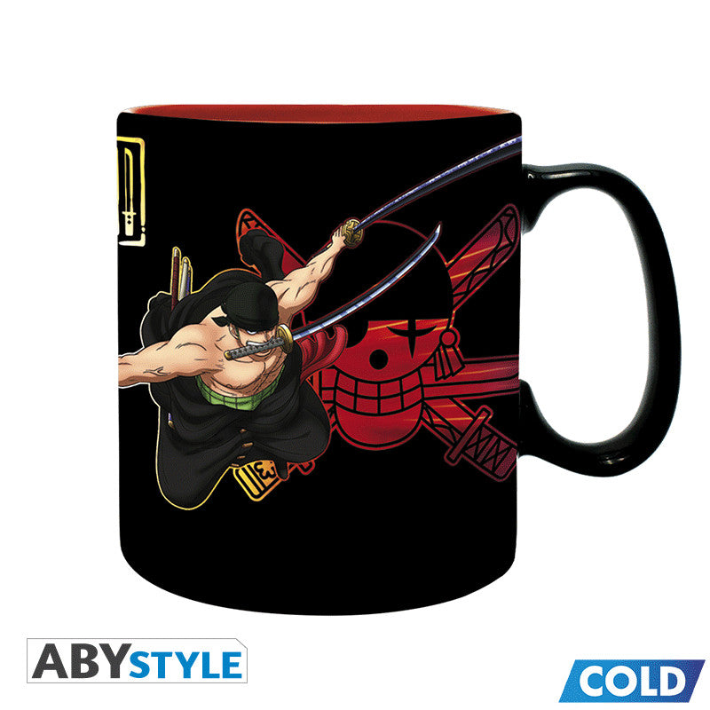 One Piece Warmte-Veranderende Mok Zoro & Sanji ABYstyle Keramiek 460ml
