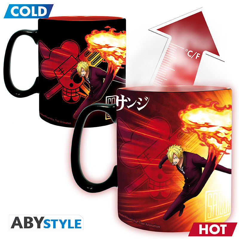 One Piece Warmte-Veranderende Mok Zoro & Sanji ABYstyle Keramiek 460ml