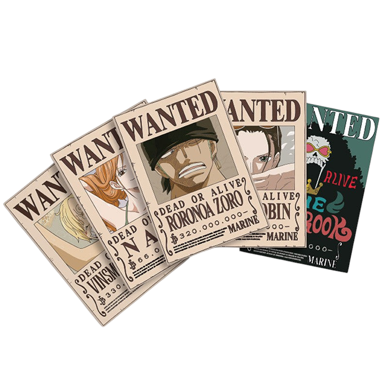 One Piece Briefkaarten Wanted Set 2 ABYstyle 14.8x10.5cm