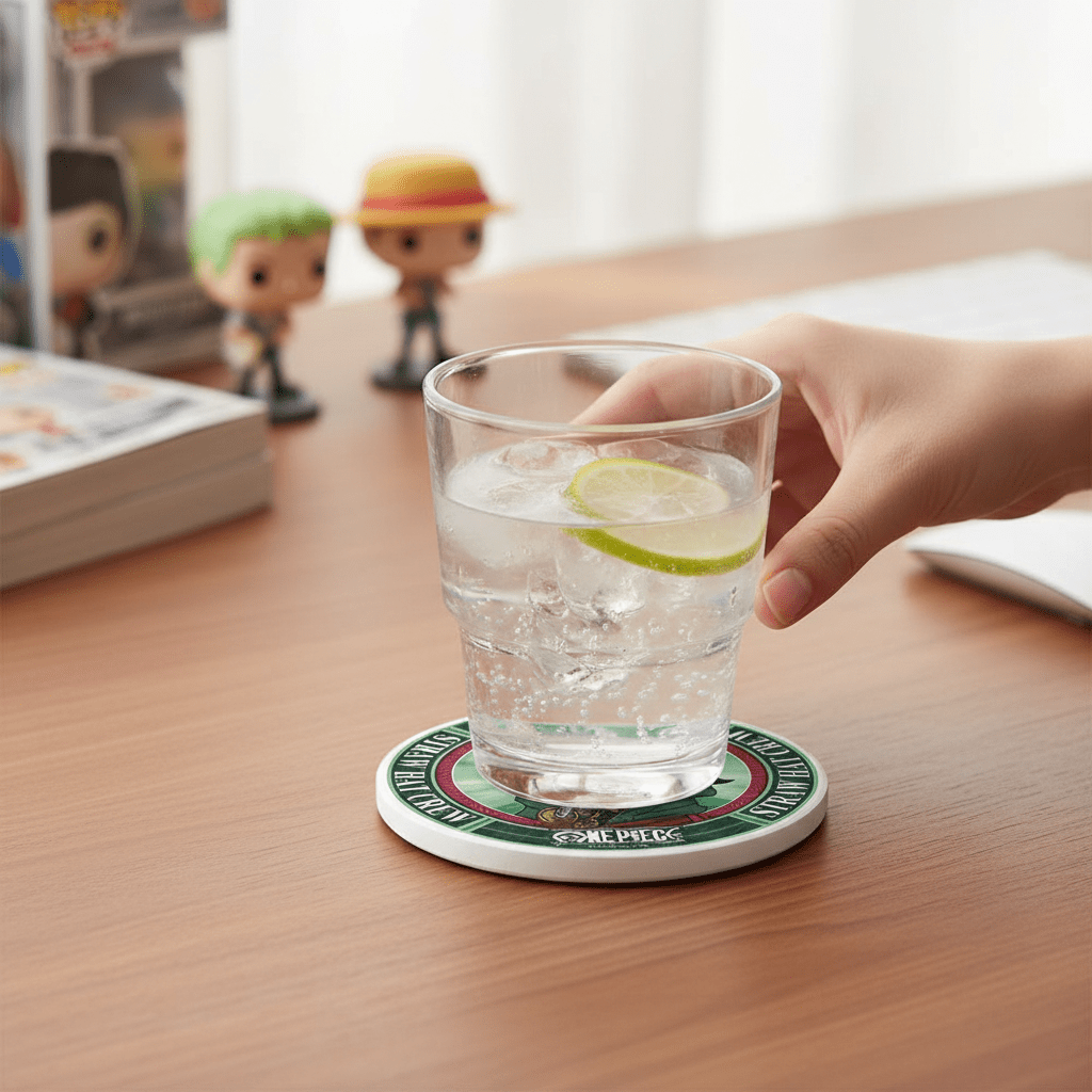 One Piece Roronoa Zoro onderzetter van keramiek 10 cm - Fans Geek Storeproduct_typeABYstyle