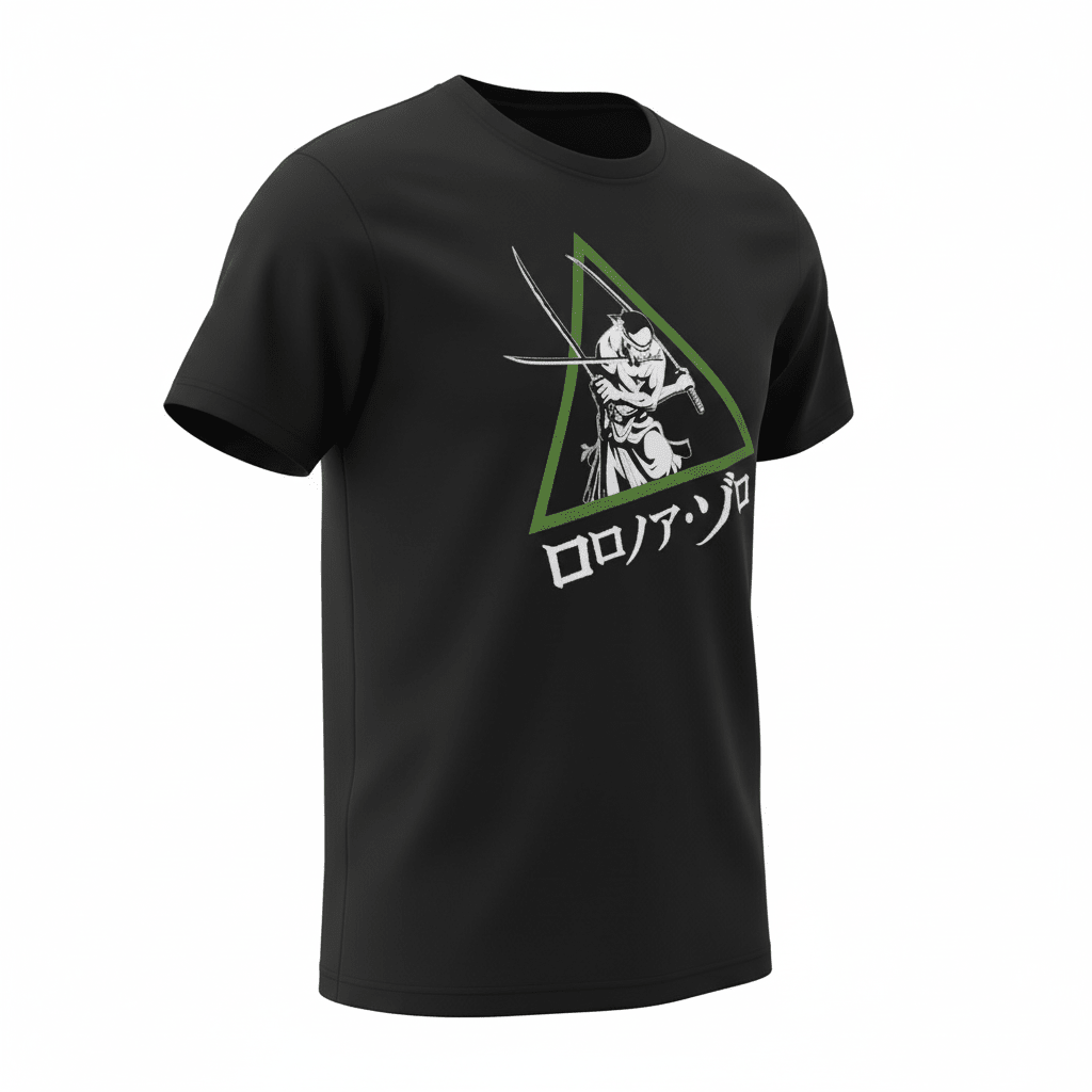 One Piece Roronoa Zoro T-shirt Zwart - Fans Geek Storeproduct_typeABYstyle