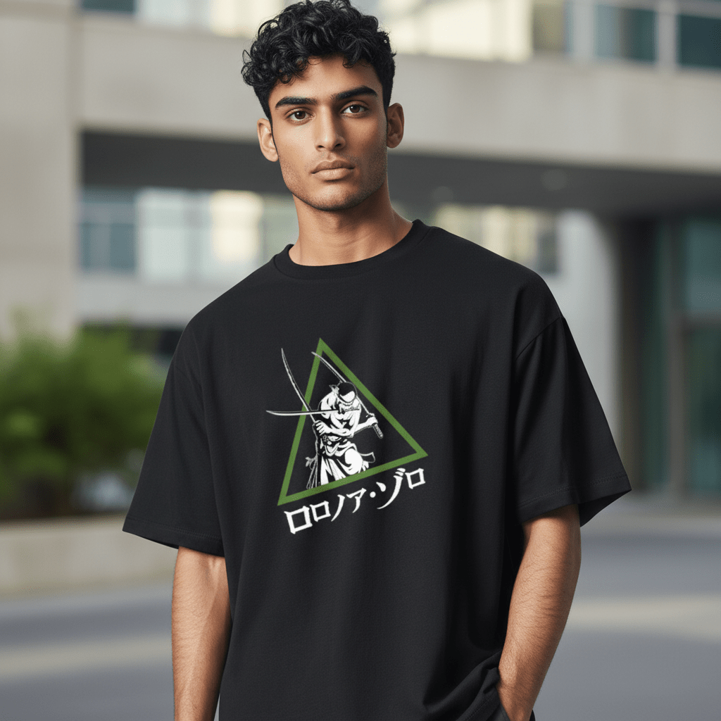 One Piece Roronoa Zoro T-shirt Zwart - Fans Geek Storeproduct_typeABYstyle