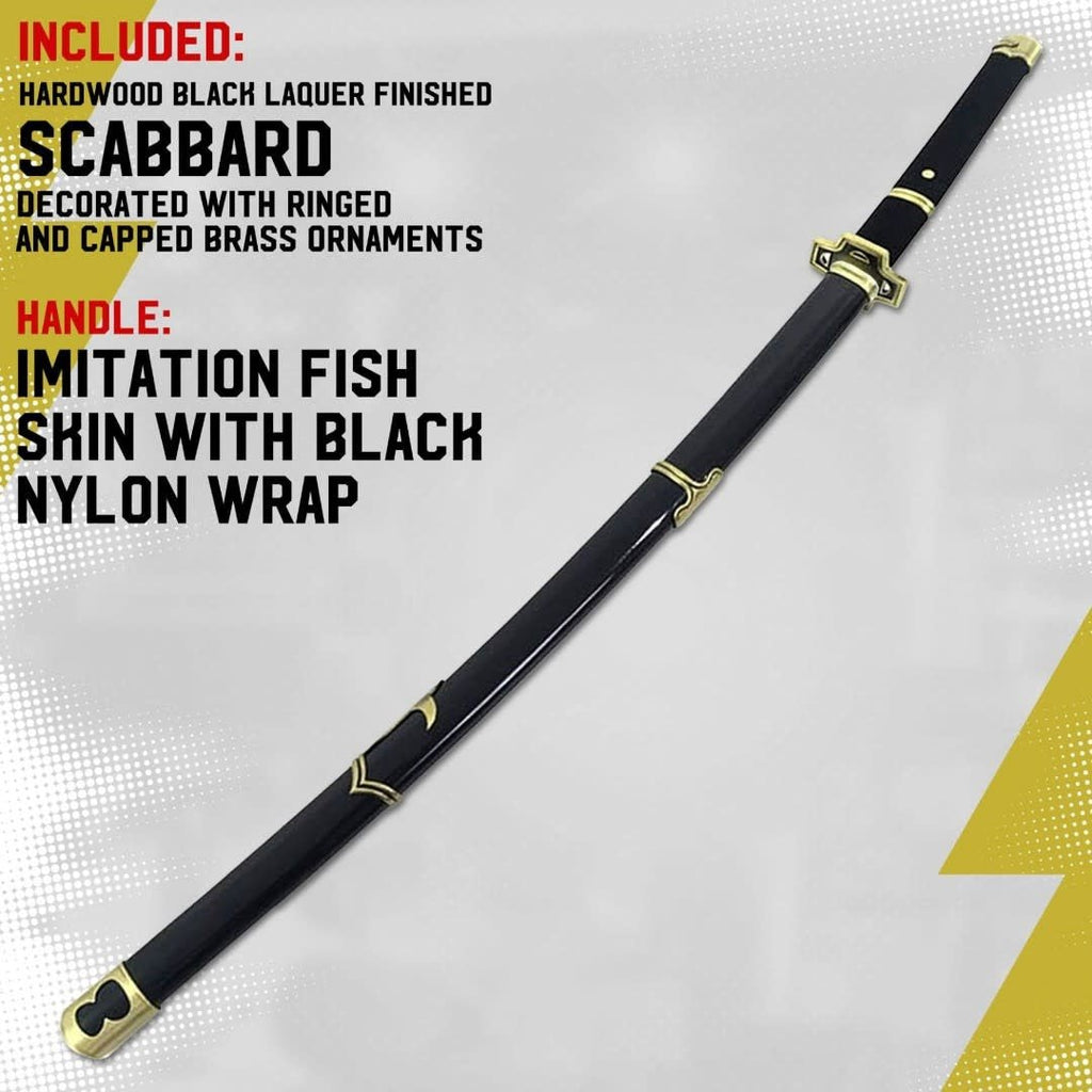 One Piece Roronoa Zoro Yubashiri Anime Sword, black - Fans Geek Store