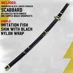 One Piece Roronoa Zoro Yubashiri Anime Sword, black - Fans Geek Store