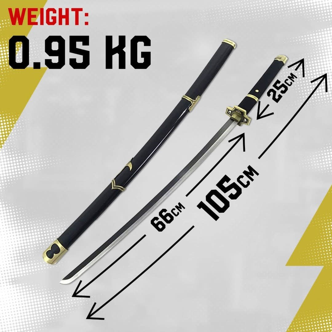 One Piece Roronoa Zoro Yubashiri Anime Sword, black - Fans Geek Store