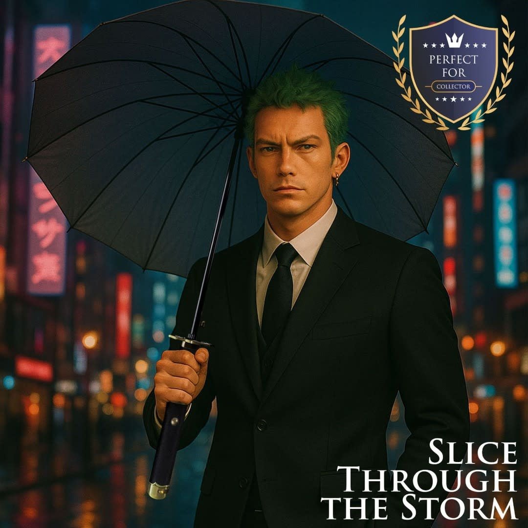 One Piece – Roronoa Zoro Yubashiri Katana Umbrella (16K Premium Version) - Fans Geek Store