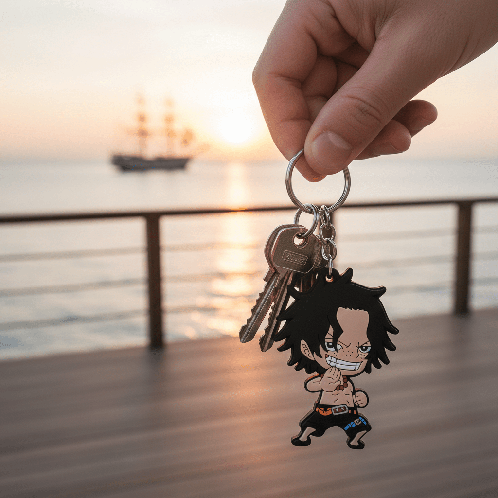 One Piece SD-sleutelhanger Portgas D. Ace (per stuk) - Fans Geek Storeproduct_type#ABYstyle