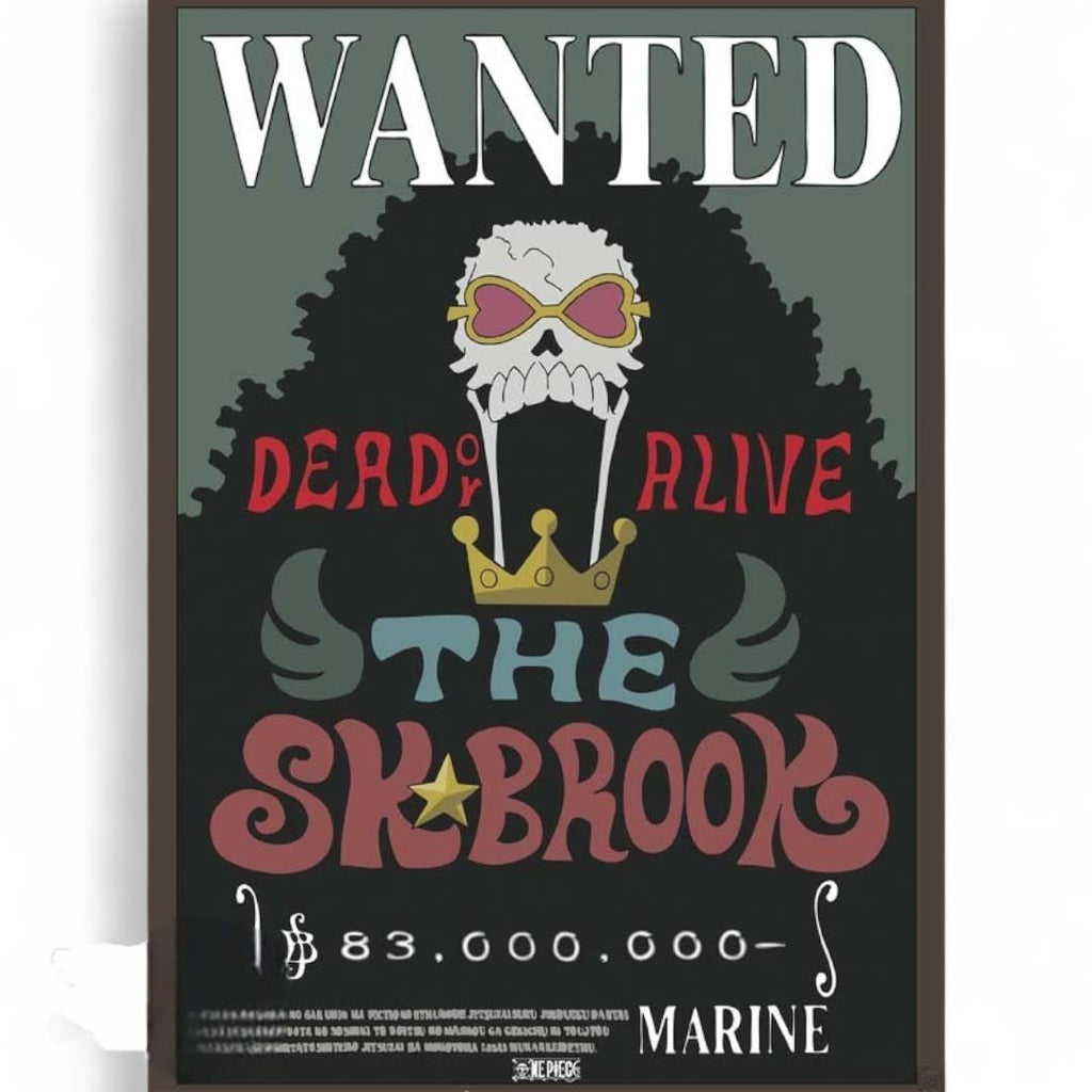 ONE PIECE - Set 2 Posters Chibi 52x38 - Wanted Chopper & Brook - Fans Geek Store