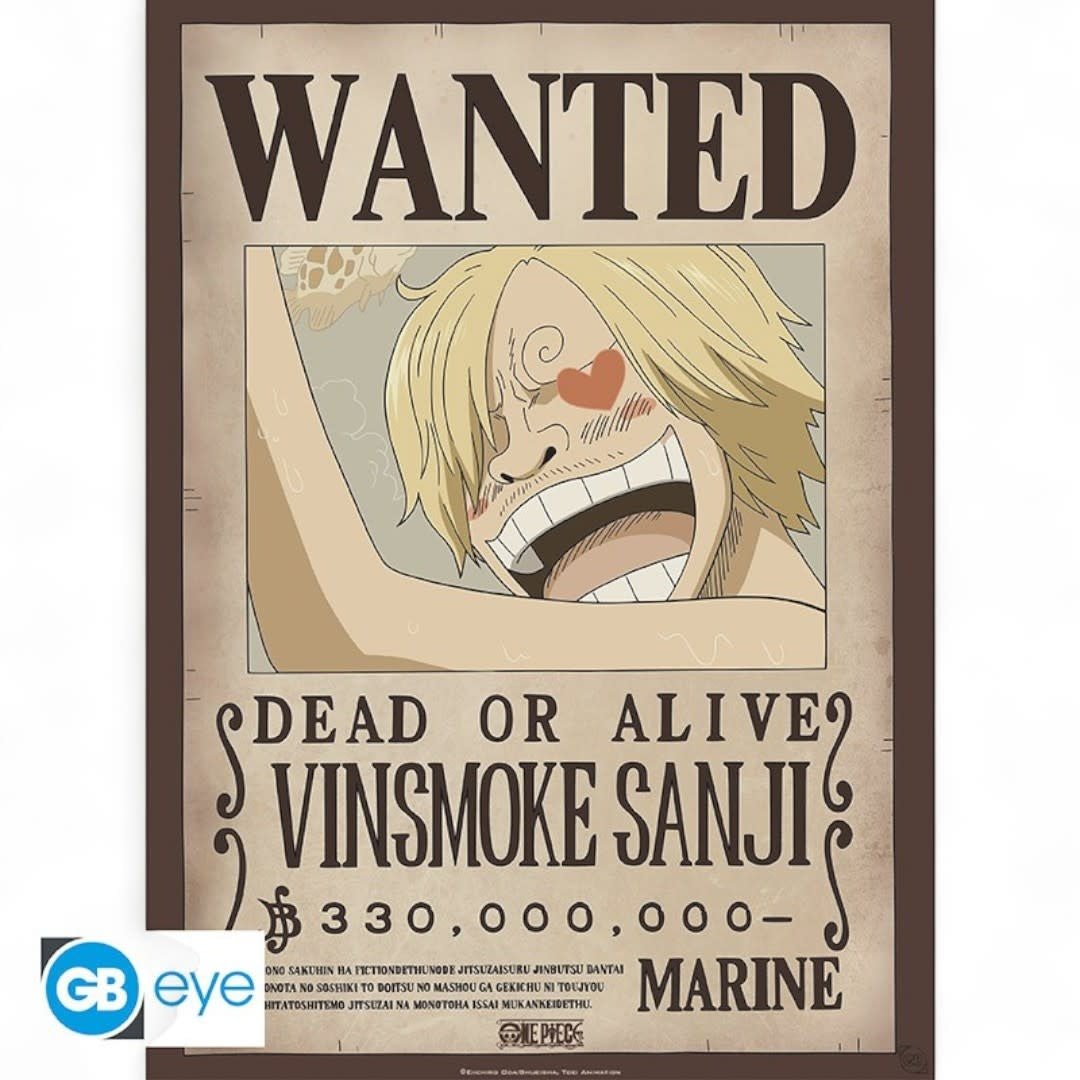 ONE PIECE - Set 2 Posters Chibi 52x38 - Wanted Zoro & Sanji - Fans Geek Store