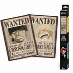 ONE PIECE - Set 2 Posters Chibi 52x38 - Wanted Zoro & Sanji - Fans Geek Store