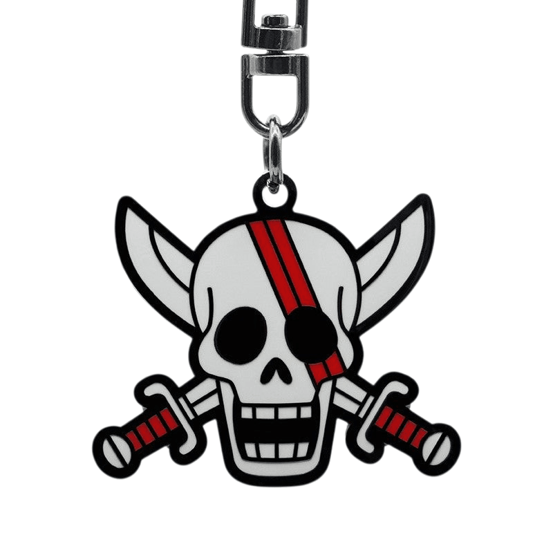 One Piece Shanks schedel sleutelhanger van metaal - Fans Geek Storeproduct_typeABYstyle