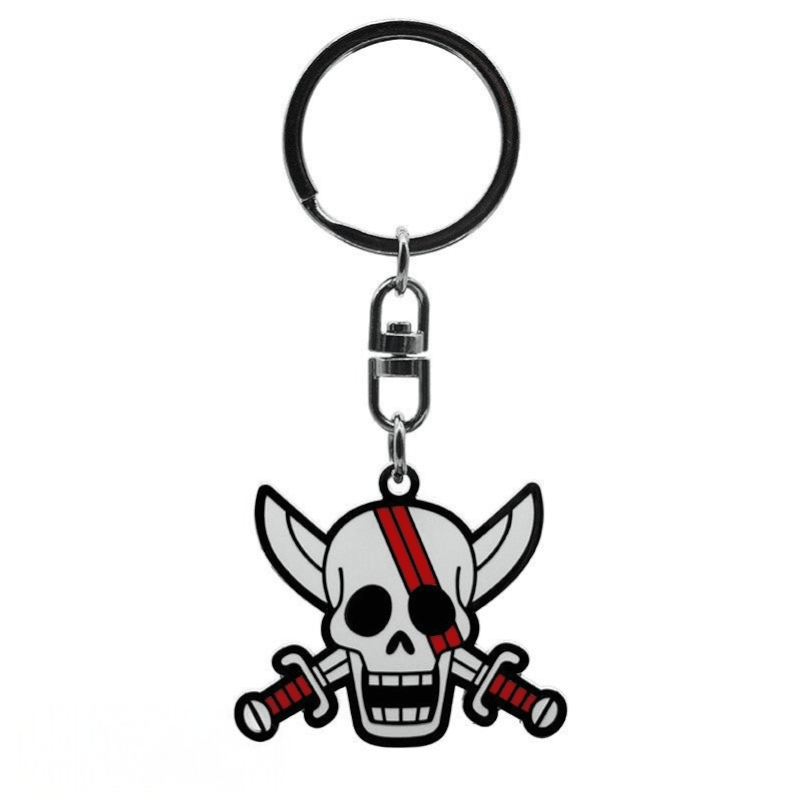 One Piece Shanks schedel sleutelhanger van metaal - Fans Geek Storeproduct_typeABYstyle