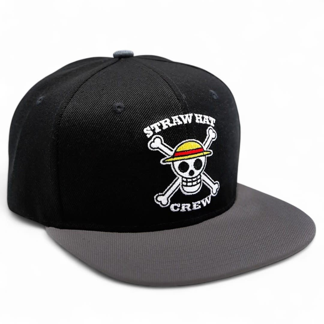 ONE PIECE - Snapback Cap - Black & Grey - Skull - Fans Geek Store