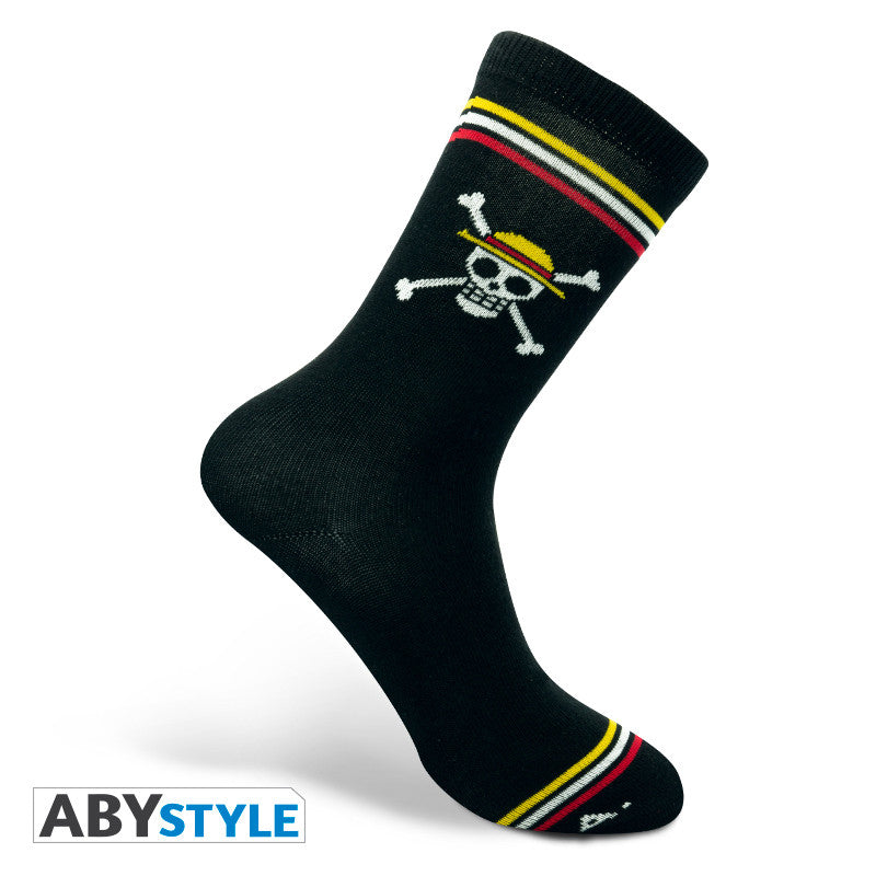 One Piece Sokken Skull ABYstyle Zwart