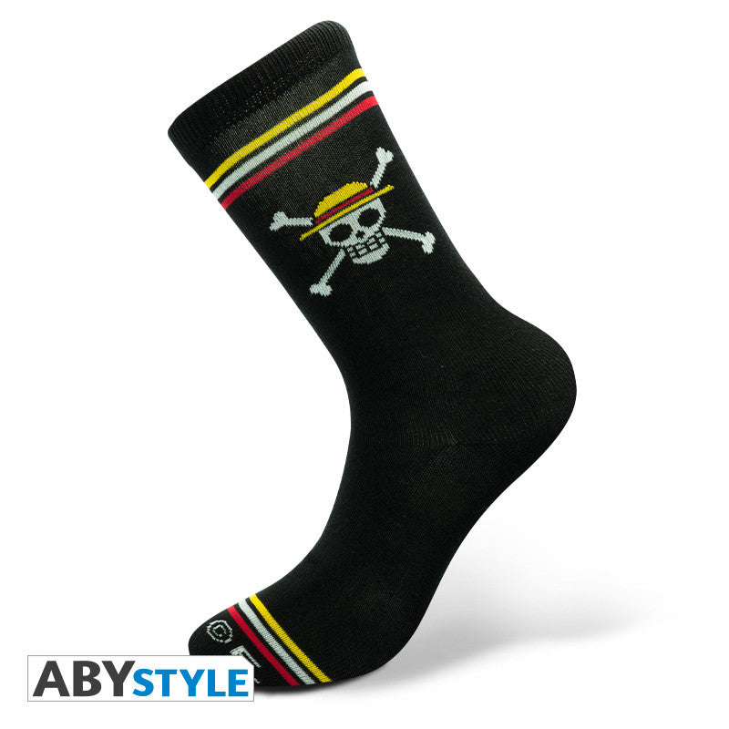 One Piece Sokken Skull ABYstyle Zwart