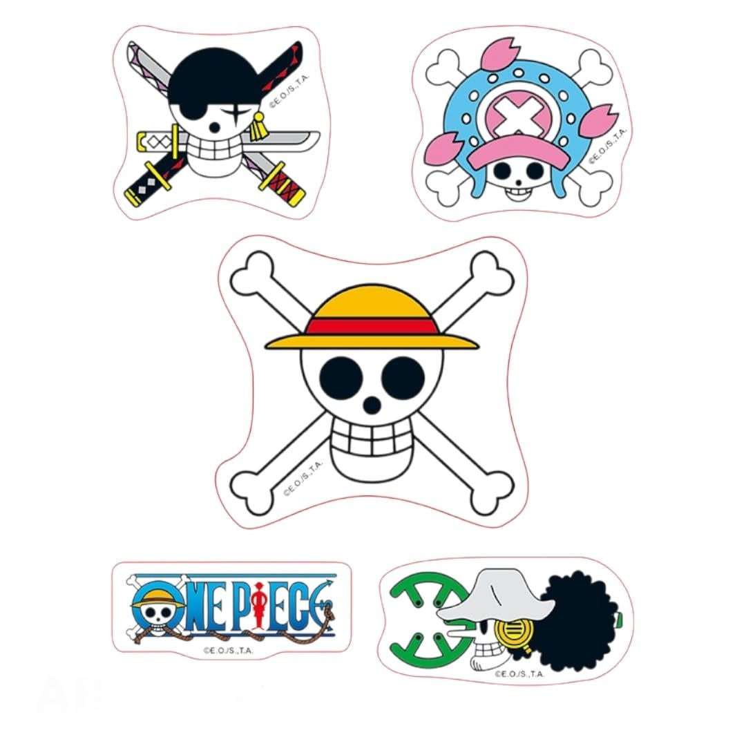 ONE PIECE - Stickers - 16x11cm/ 2 sheets - Straw Hat Skulls - Fans Geek Store