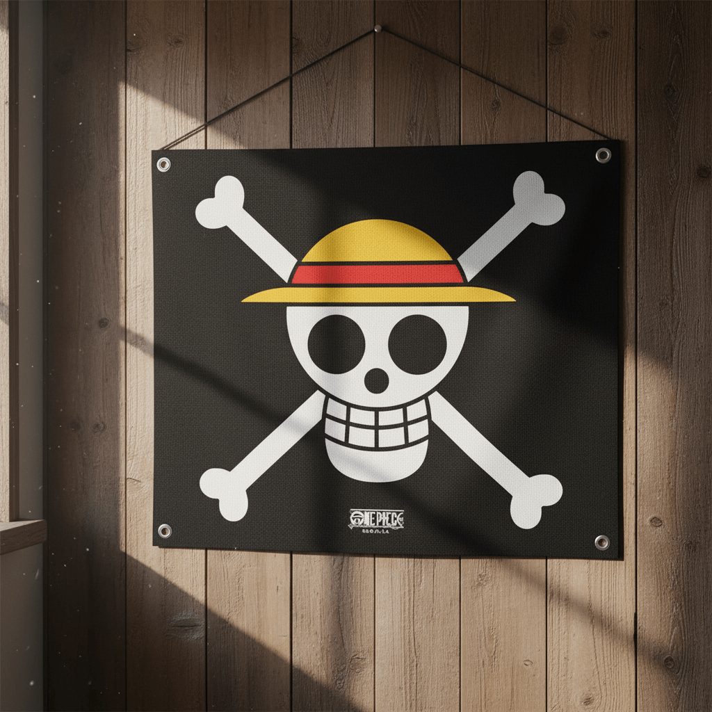 One Piece Straw Hat Vlag Polyester 50 x 60 cm - Fans Geek Storeproduct_typeABYstyle