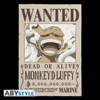 One Piece T-Shirt Heren - Monkey D. Luffy Wanted Poster - Fans Geek Storeproduct_typeABYstyle