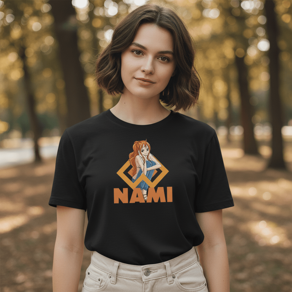 One Piece T-shirt Nami Zwart - Fans Geek Storeproduct_type#ABYstyle