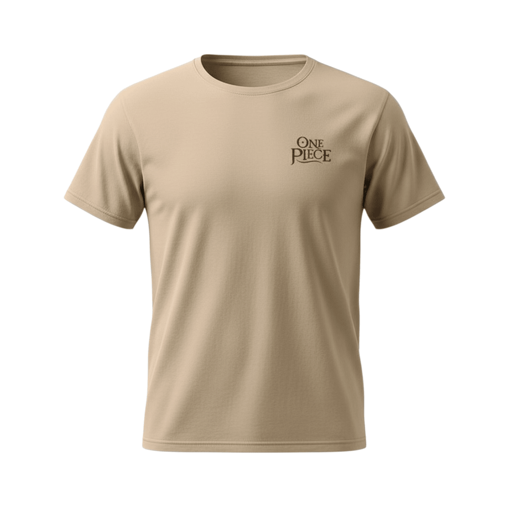 One Piece T-shirt Portgas D. Ace Katoen Zand - Fans Geek Storeproduct_typeABYstyle