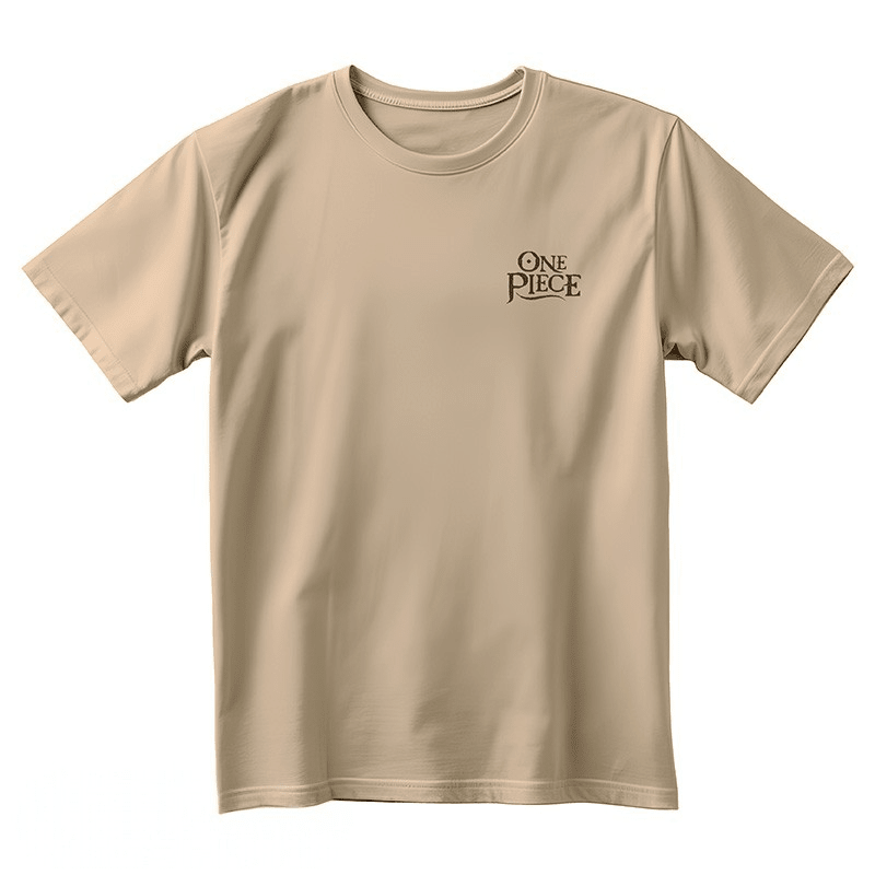 One Piece T-shirt Portgas D. Ace Katoen Zand - Fans Geek Storeproduct_typeABYstyle