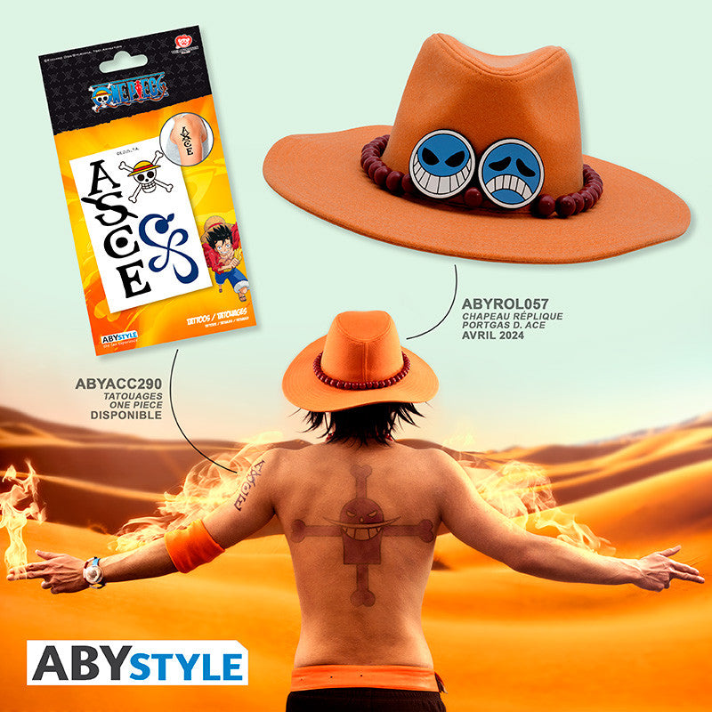 One Piece Tijdelijke Tatoeages Set ABYstyle 15x10cm