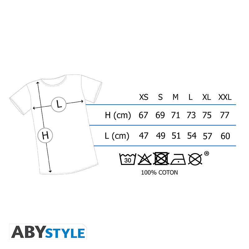 One Piece T-Shirt Heren Gum-Gum Devil Fruit ABYstyle Katoen