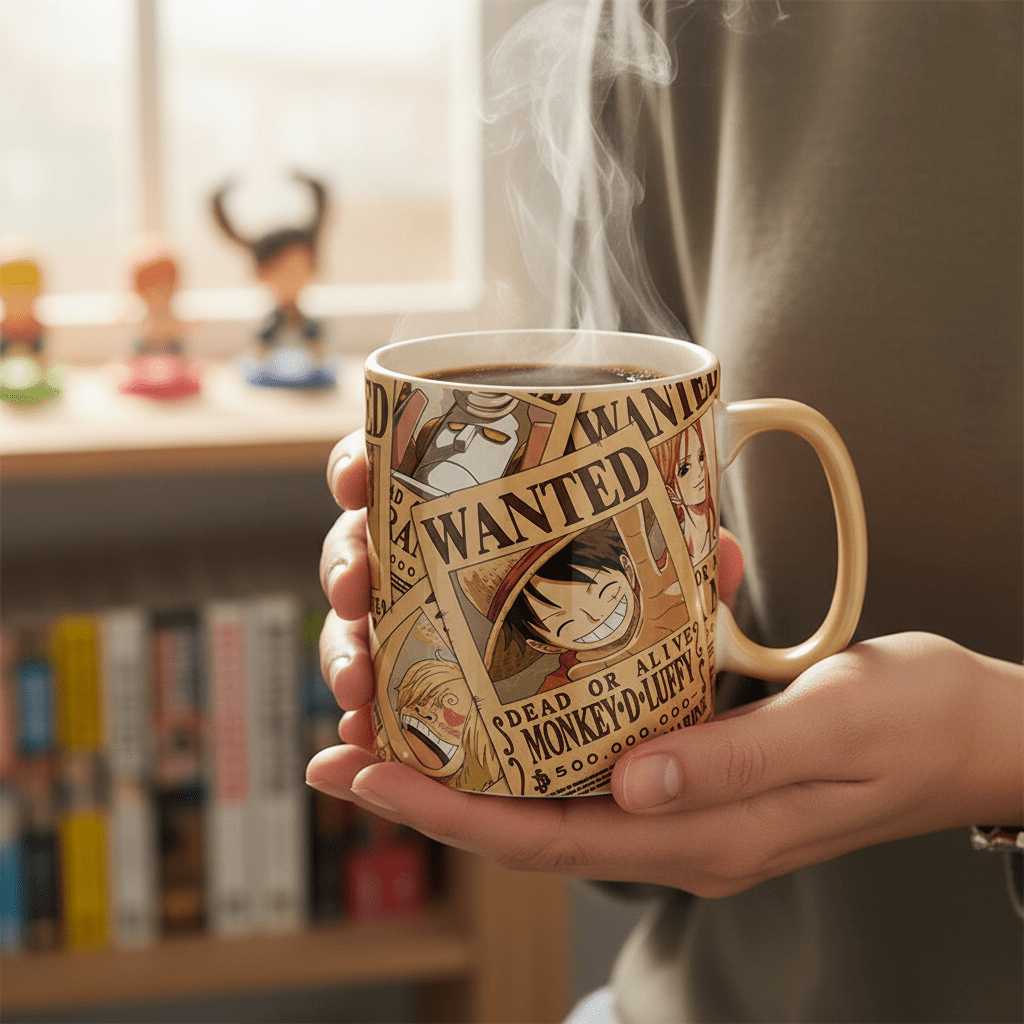 One Piece Warmtegevoelige Mok Wanted - Fans Geek Storeproduct_typeABYstyle