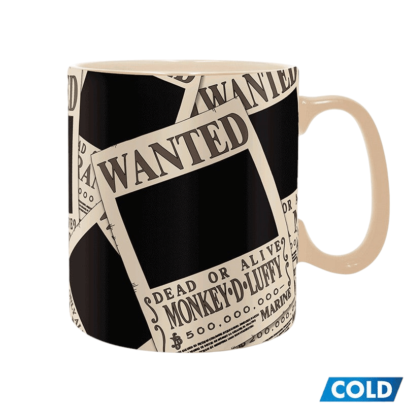 One Piece Warmtegevoelige Mok Wanted - Fans Geek Storeproduct_typeABYstyle