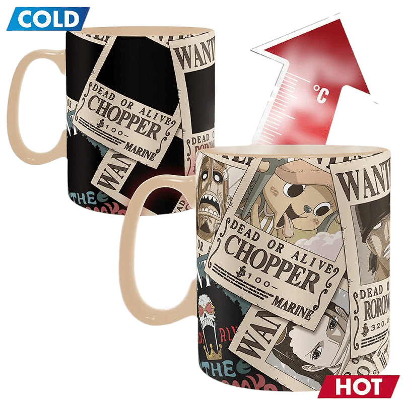 One Piece Warmtegevoelige Mok Wanted - Fans Geek Storeproduct_typeABYstyle