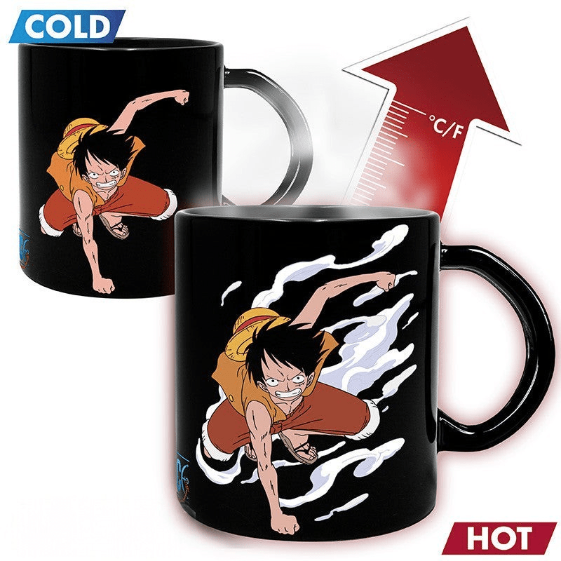 One Piece Warmteveranderende Mok Luffy en Ace 460 ml - Fans Geek Storeproduct_typeABYstyle