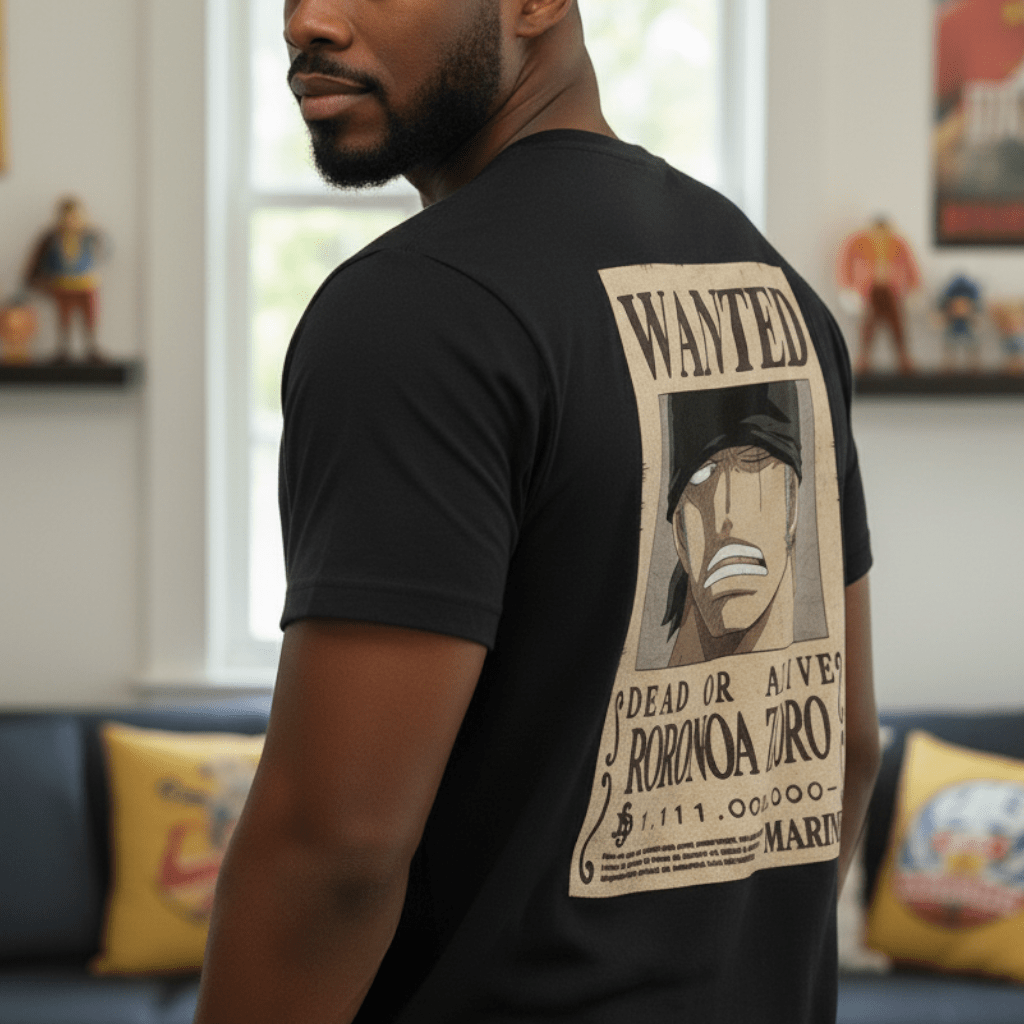 One Piece Zoro Wanted T-shirt - Fans Geek Storeproduct_typeABYstyle