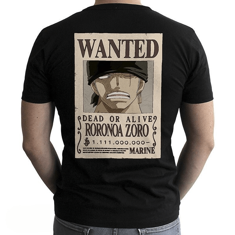 One Piece Zoro Wanted T-shirt - Fans Geek Storeproduct_typeABYstyle