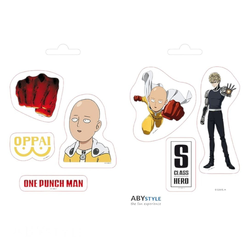 ONE PUNCH MAN - Stickers - 16x11cm/ 2 sheets - Saitama and Icons - Fans Geek Store