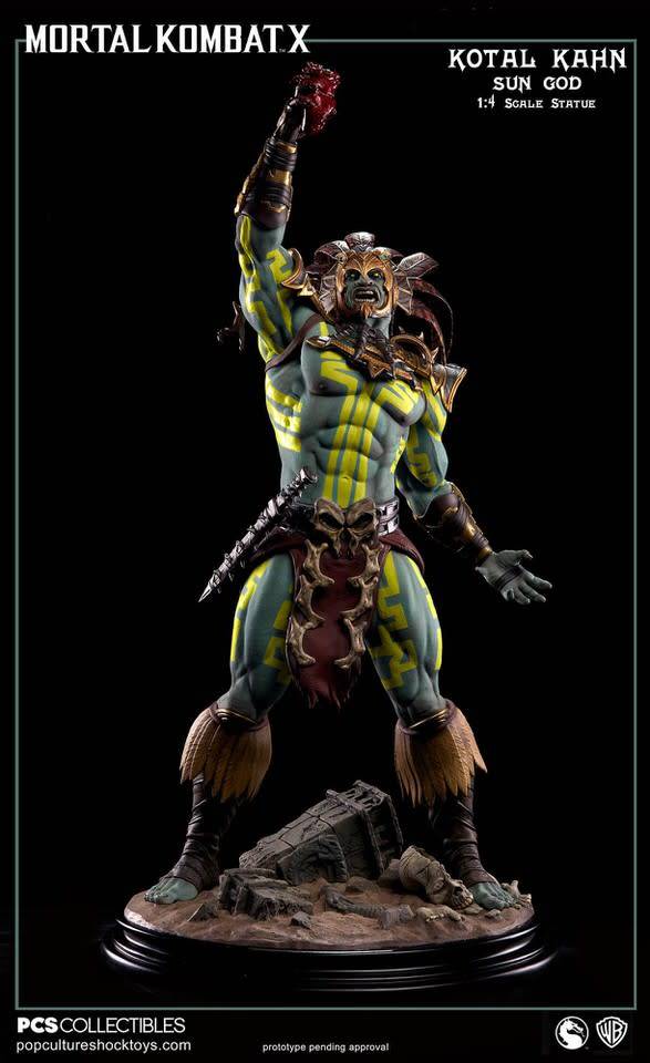 [DISPLAY MODEL] Mortal Kombat X: Kotal Kahn - Sun God 1:4 Scale Statue (ex44 of 500) - Fans Geek Store