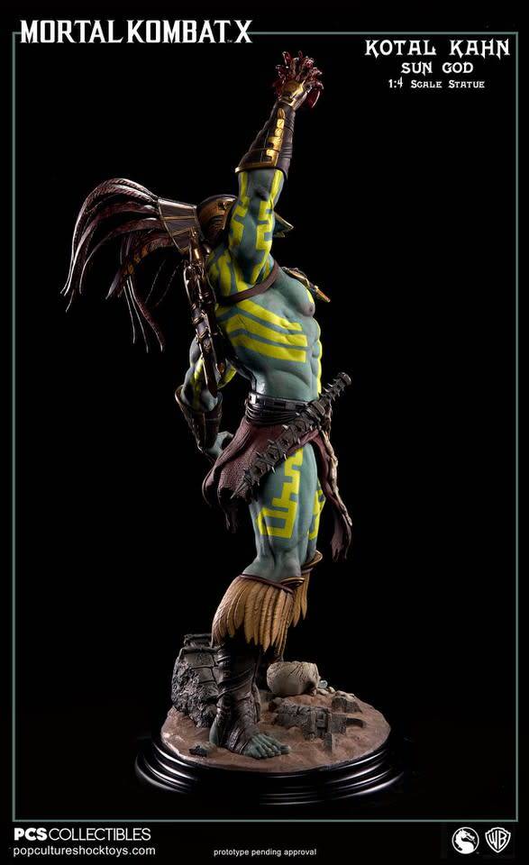 [DISPLAY MODEL] Mortal Kombat X: Kotal Kahn - Sun God 1:4 Scale Statue (ex44 of 500) - Fans Geek Store